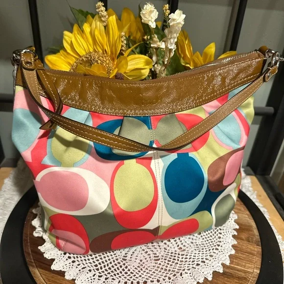 Coach Colorful Patterned Women's Bag - Picture 1 of 8